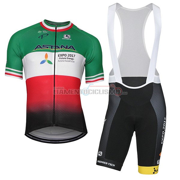 Abbigliamento Ciclismo Astana Campione Italia Manica Corta 2018